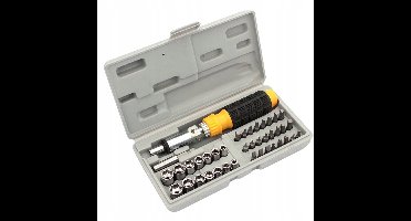 Magnetische Ratel Schroevendraaier Set 50 Delig met Bits & Doppen