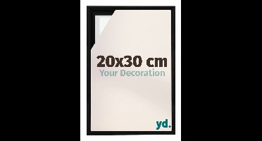 yd, Baklijst 20x30 cm Zwart Mat - Lijst voor Canvasdoek - MDF Lyon