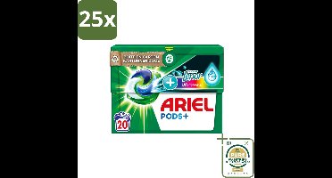 25 x Ariel Original - Touch of Lenor Unstoppables - Wasmiddelcapsules - Pods+ - Gekleurde Was - 20 Wasbeurten - Wasstrips - Wasmiddel Capsules - Gekleurde Was - Frisse Geur - Koud Water Was - Vlekverwijdering