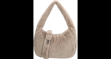 Beagles Barakaldo Schoudertas - Bontlook - Afneembare Schouderband - Handtas - Ritssluiting - Dames Tas - Crossbody - Lichttaupe