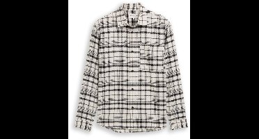 Tom Tailor Denim - Relaxed fit overhemd met ruitjesmotief - Maat XL - greyish white black check