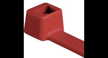 HellermannTyton 116-01812 T18R-PA66-RD-C1 Kabelbinder 100 mm 2.50 mm Rood 100 stuk(s)