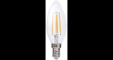 Kobi LED Filamentlamp E14 4W - 470lm - 3000K - 360° Licht - 230V - Kleine Bolvorm - Voor Sfeerverlichting in Lampenkappen of Nissen