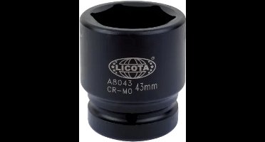 Slagschroefdop 1 inch 70mm kort - professionele kwaliteit