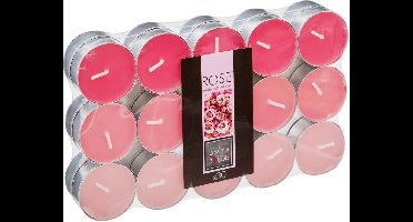 Atmosphera Geurkaars waxine/theelichtjes - 30x stuks - Rozen - 3,5 branduren