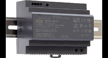 Mean Well HDR-150-15 DIN-rail netvoeding 15 V/DC 142.5 W Aantal uitgangen: 1 x Inhoud: 1 stuk(s)