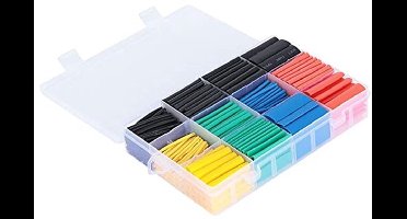 KARZO - Krimpkous, Krimpkous Assortiment 530 stuks met Lijngelijnd voor Marine voor Elektrische Draad Kabel voor Doe-Het-Zelf