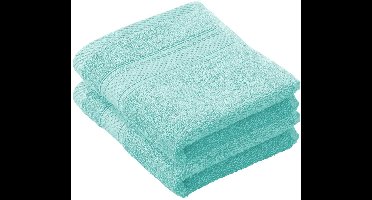 De Witte Lietaer Gastendoekje Stephanie Plume - 30 x 50 cm - 2 stuks - Groen - Katoen