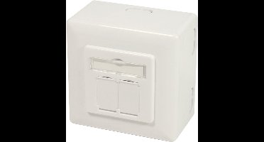 Danicom CAT6a UTP / STP opbouwdoos - ivoor