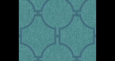 ARTDECO BEHANG - Blauw Groen - AS Creation Elegance 5