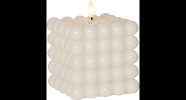 Star Trading kaars vlam punt, bubble kaars, wit, LED, timer, warm wit, 12,5 cm