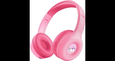 Trust Nouna - Draadloze koptelefoon voor kinderen - Incl. Stickers - Roze