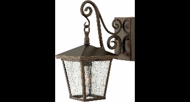 Bohemian Wandlamp - Steady Lighting - Metaal - Bohemian - E27 - L: 28.6cm - Voor Buiten - Woonkamer - Eetkamer - Brons
