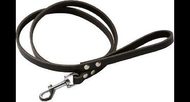 Topmast Leren Hondenriem Hondenlijn Donkerbruin Softleer 180 cm L | 20 mm