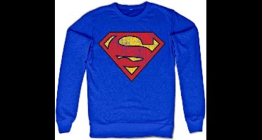 DC Comics Superman Sweater/trui -L- Washed Shield Blauw