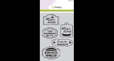 CraftEmotions Mask stencil Fifties Kitchen labels A5