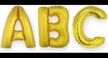 ESPA - Enorme goudkleurige aluminium letter ballon - Decoratie > Ballonnen - letter " P "