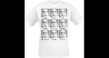 Star Wars Stormtrooper - Emotions Heren T-shirt - wit - M