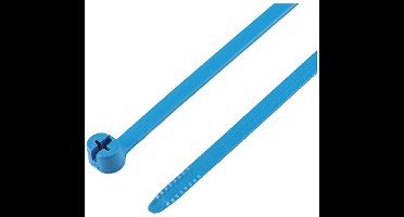 Wurth - Kabelbinder KBL D PA metalen vergr detect.br blauw - Kabelbinder KBL D gemaakt van polyamide met metalen tong detecteerbaar, blauw x 50 st