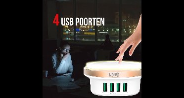 UNIQ Accessory - Premium Oplaad Station - 10A - 4 USB poorten met Auto-ID en Qualcomm 3.0 Ingang