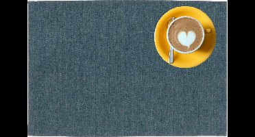 Outdoor buiten placemat Kiko - Blauw - 30 x 45 cm - 4 Stuks