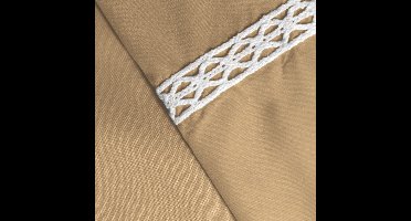 Zydante Dekbedovertrek - Hotel Home Collection – Microlinnen – Luxe Hotel Look – Ademend en Vochtregulerend – Comfortabel Beddengoed - Dorothy - Zand / 240x200