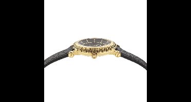 Versace Greca Sphere Nova VE5L00226 Horloge - Leer - Zwart - Ø 35 mm