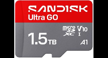 SanDisk microSDXC Ultra GO 1,5TB (UHS-I, V10, U1, C10, A1, R190 MB/s, Full Video HD