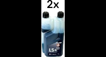 Husqvarna 2x LS+ tweetaktolie 1 liter ( 2x 578037002 ) - 2-taktolie - Low Smoke Oil