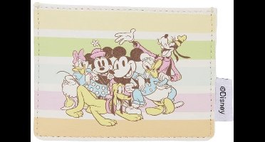 Disney Loungefly Cardholder Mickey and Friends Rainbow Stripes Wallets