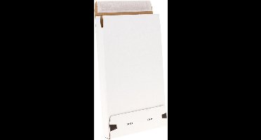 Brievenbusdoosjes 166 x 26 x 250 mm (a5+ formaat) wit zelfklevende sluiting | 25 stuks