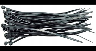 Zwarte Kabelbinders 150x2,5mm - 100 Stuks