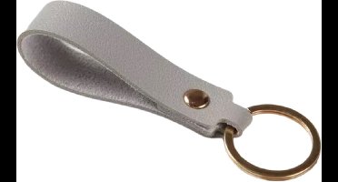 Scoby - Sleutelhanger - Leatherlook - PU Leder - Leuke Accessoire - Keychain - Grijs