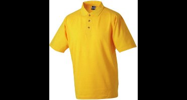 James and Nicholson Heren Medium Pique Polo (Goudgeel)