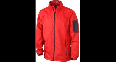 James and Nicholson Heren Windbreker (Rood/zwart)