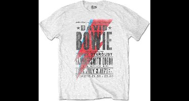 David Bowie - Hammersmith Odeon Heren T-shirt - XL - Wit