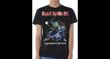 Iron Maiden - No Prayer On The Road Heren T-shirt - S - Zwart