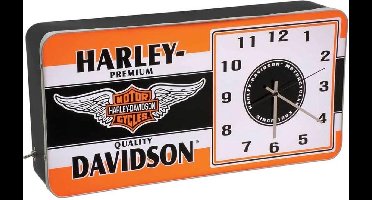Harley-Davidson Winged Logo LED Reklame Klok - 220V