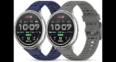 Solidchoice - 2-pack Sportarmband voor Smartwatches, Verstelbaar en Comfortabel