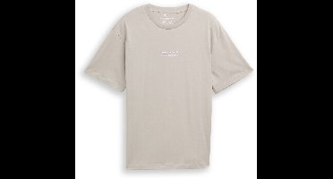 Tom Tailor Denim - T-shirt met relaxte pasvorm van katoen - Maat L - light dove grey