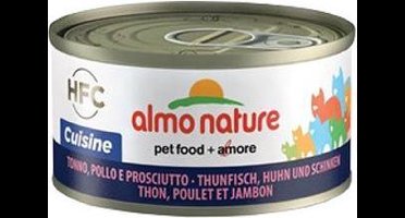 Almo Nature - HFC 70 Cuisine - Tonijn, Kip en Ham - 24 x 70 gram