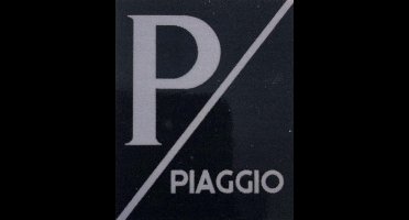 Plak embleem 3D  Embleem Voorkap Zwart logo | Vespa Sprint / Primavera / GTS / S / LX