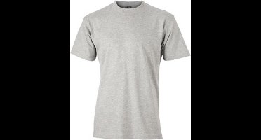 James and Nicholson - Unisex Medium T-Shirt met Ronde Hals (Grijs)