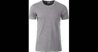 James and Nicholson - Heren Standaard T-Shirt (Lichtgrijs)