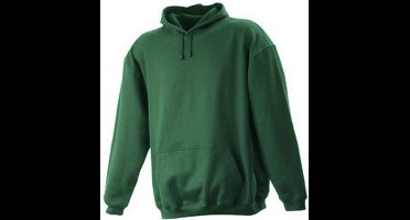 James and Nicholson Unisex Hooded Sweatshirt (Donkergroen)
