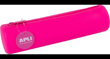 Apli Etui siliconen fluor roze - 21,5 cm