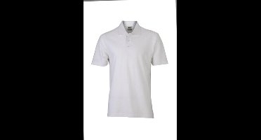 James and Nicholson Unisex Basic Polo Shirt (Wit)