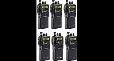 Set van 6 Midland Alan 42DS 27mc Portofoons 4 Watt FM/AM
