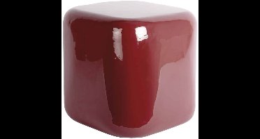 Leitmotiv Kruk Cadiz - Bordeauxrood - 40x40x40cm - Scandinavisch