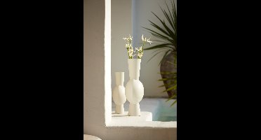 Light & Living - Vaas KAVANDU - 26x19x54cm - Wit